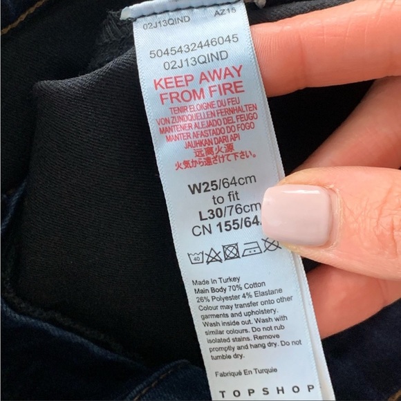 High-Rise Topshop Joni Jeans - Size 25W - Picture 8 of 13